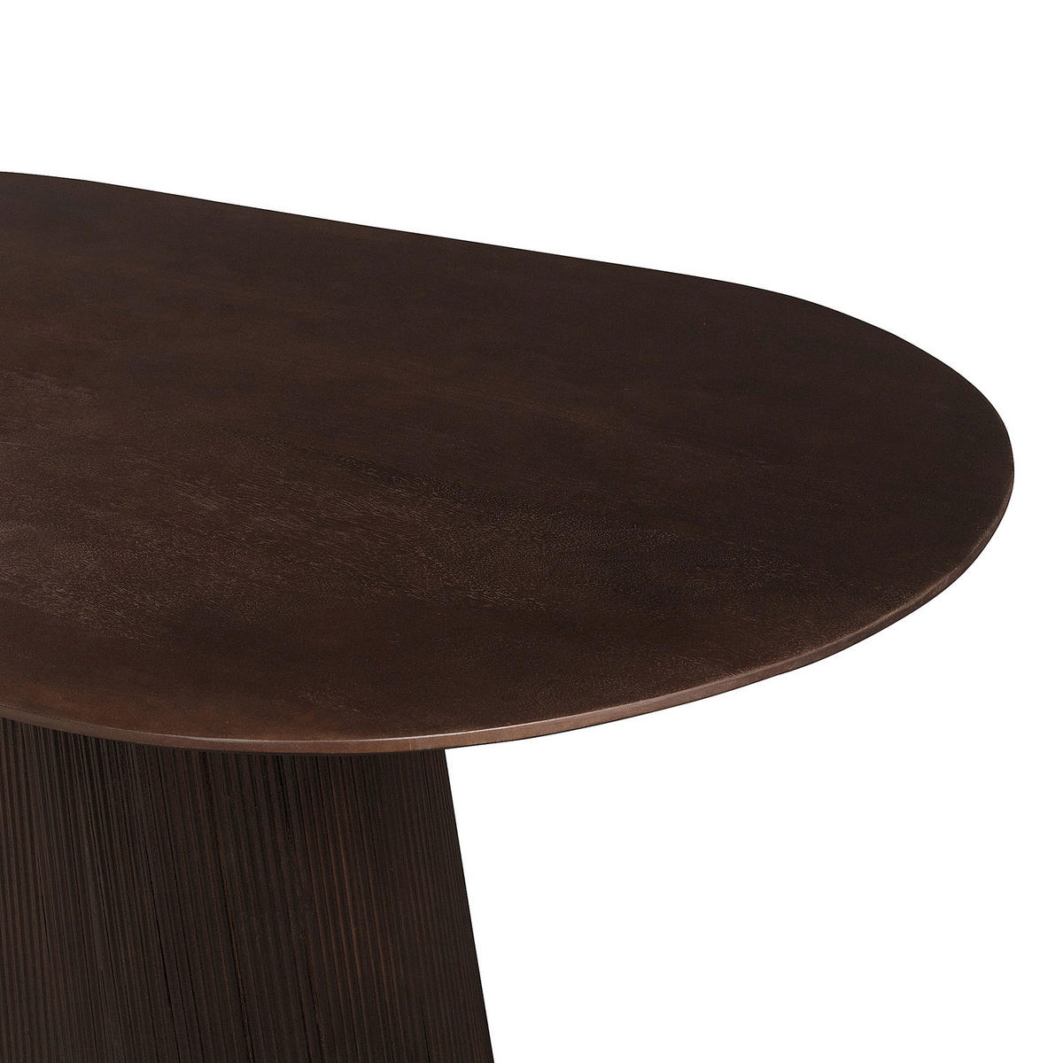 MASSIVER ESSTISCH - Mango massiv - Dunkelbraun/Braun, Holz (100/180/76cm) - home24