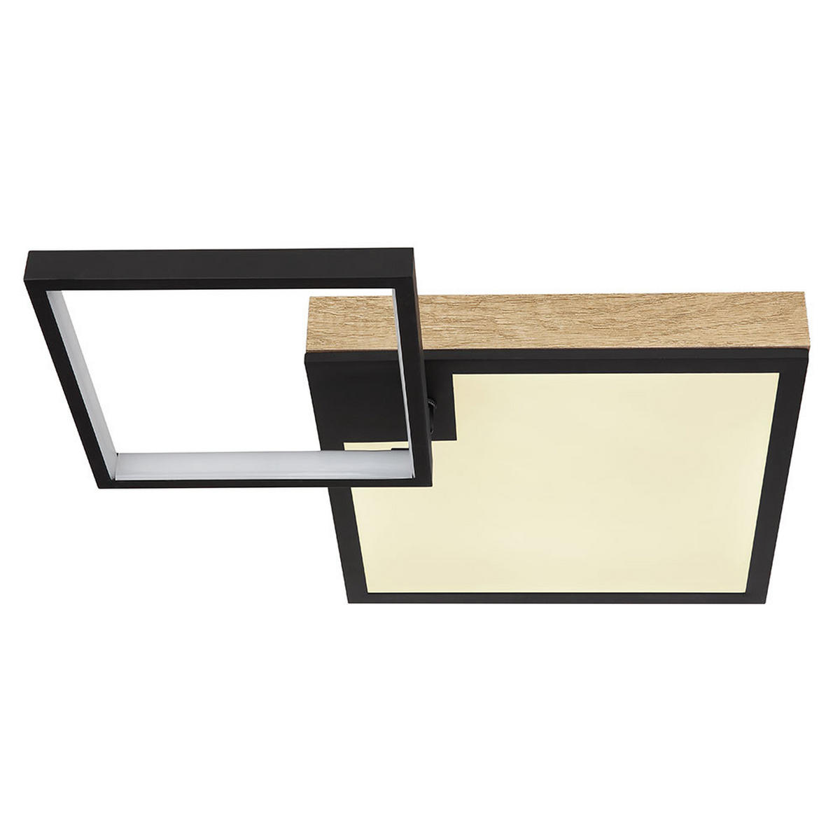 LED DECKENLEUCHTE Jacky Schwarz Metall - Schwarz, Metall (60/41/10cm) - Globo Lighting