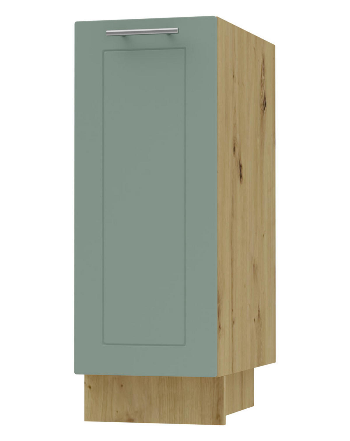 KÜCHENUNTERSCHRANK Kvantum D1D/30 Mint Matt / Eiche Artisan Matt 30 / 50 / 82cm - Eiche Artisan/Mintgrün, Holz/Holzwerkstoff (30/82/50cm) - Feldmann-Wohnen