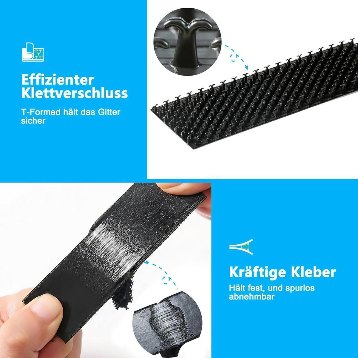 FLIEGENGITTER Dachfenster mit Magnetverschluss 100 x 130 cm - Schwarz, Textil (15/2.5/23cm)