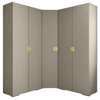 GARDEROBEN-SET 236,7/181,7/47 - Kaschmir/Goldfarben, Holz/Kunststoff (181.7/236.7/47cm) - Abiks Möbel