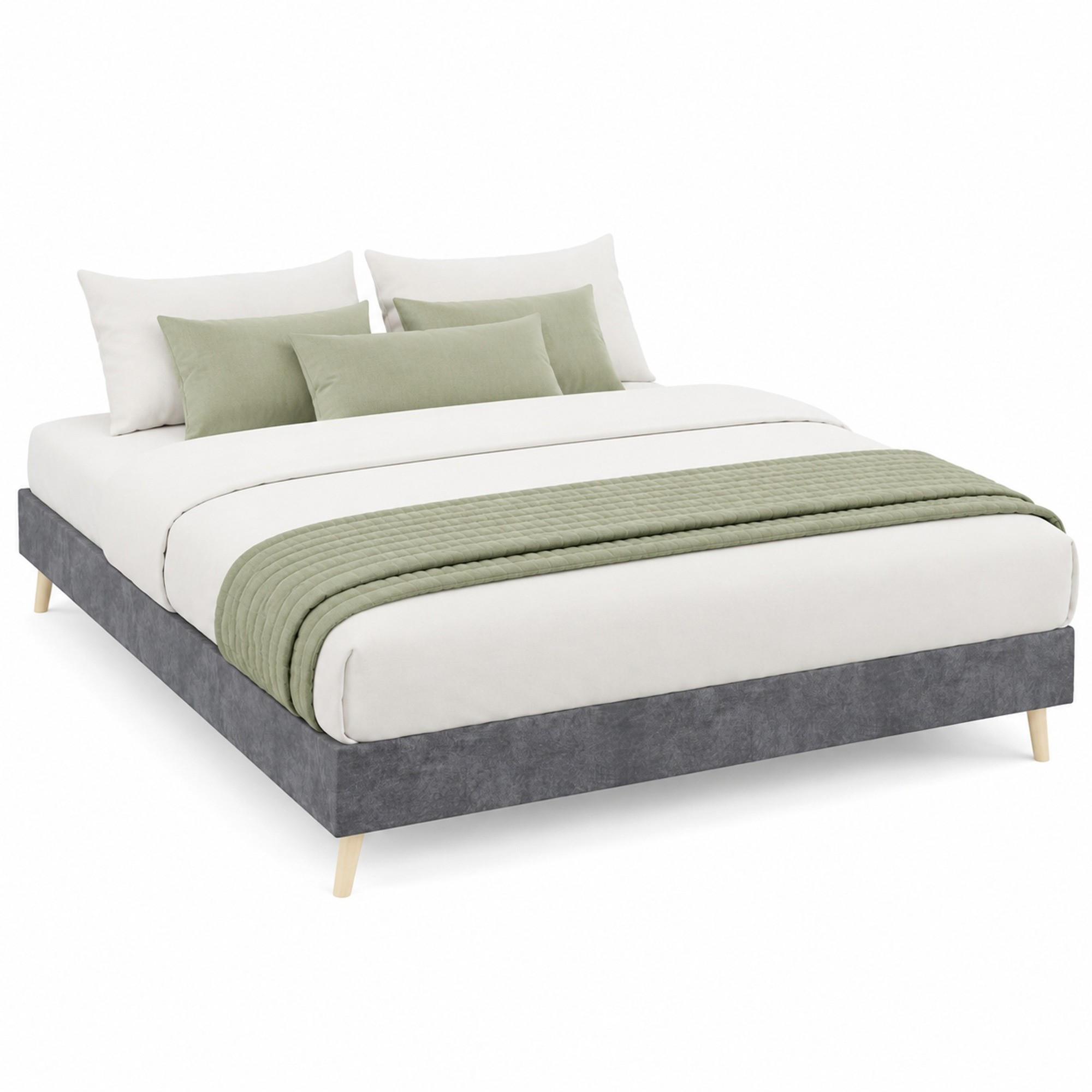 Meubliv Bett Grau 140x200 cm