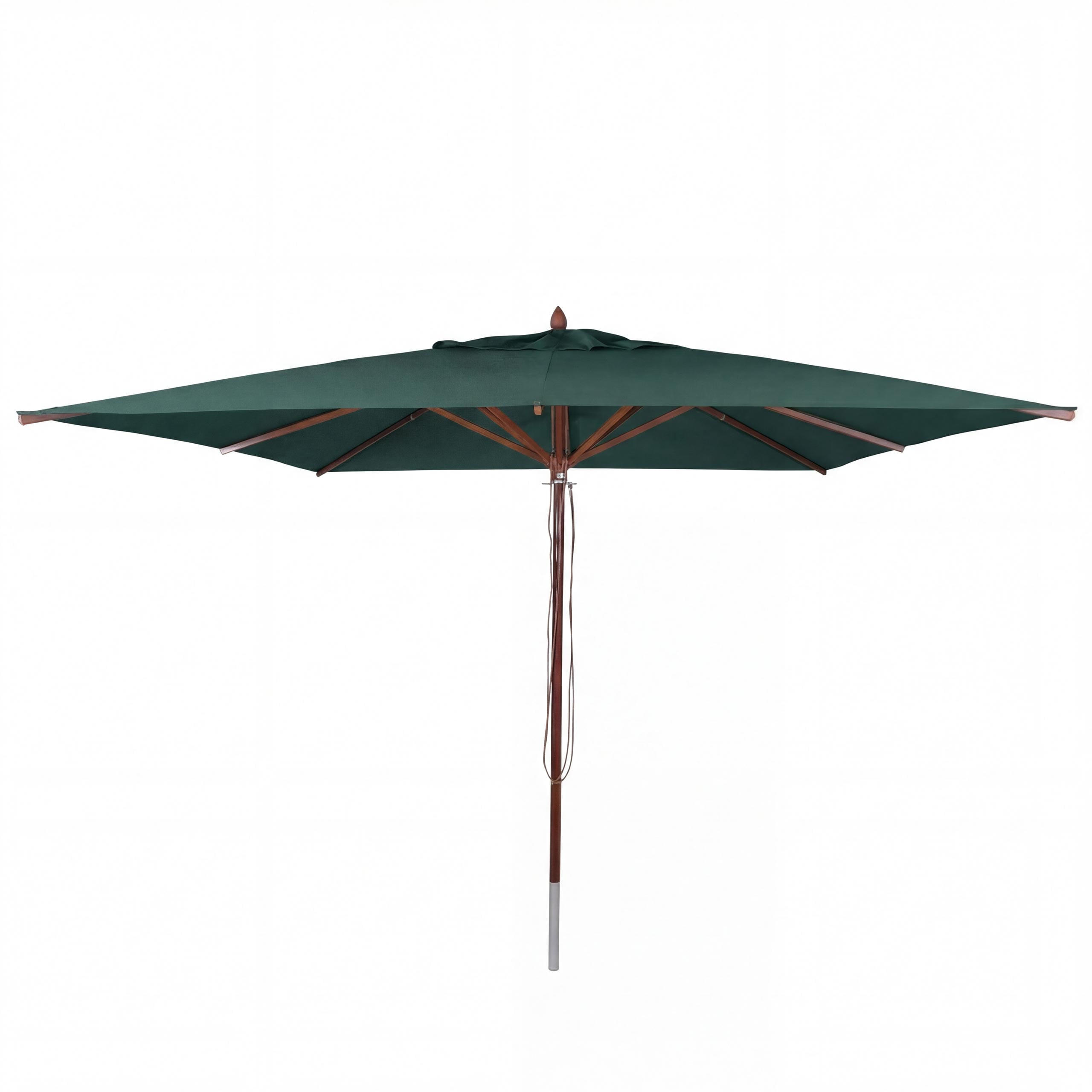 SONNENSCHIRM C57B Dunkelgrün - Dunkelgrün, Holz (300/300cm) - MCW