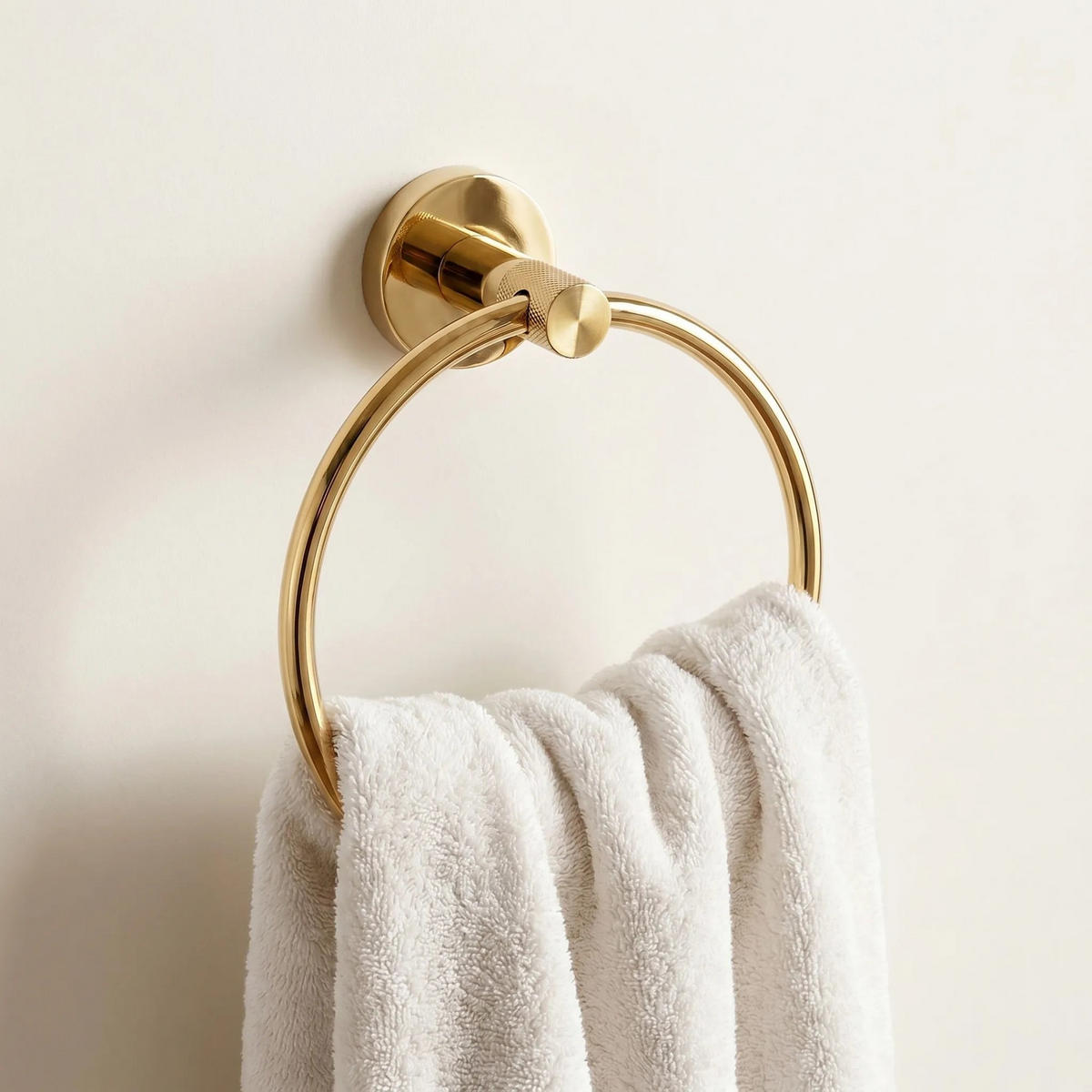 HANDTUCHHALTER Rea Ring 6610 Modern Gold - Goldfarben, Metall (15.5/18/6.5cm) - REA