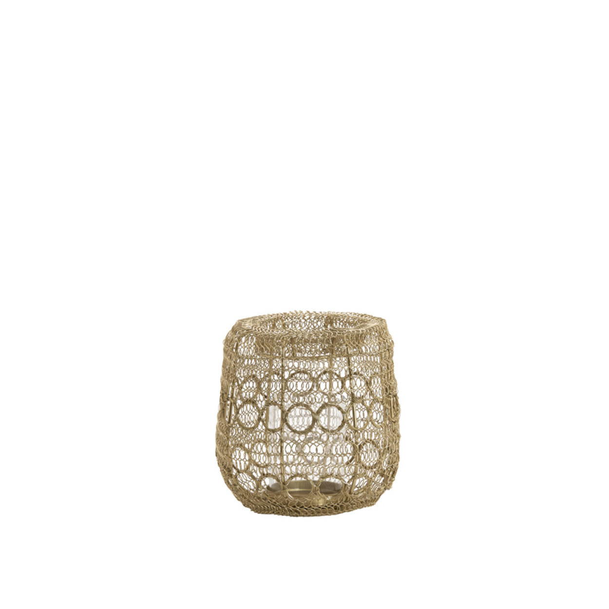 WINDLICHT Salos - Gold - 17/17/16 cm - Goldfarben, Metall (17/16/17cm) - Light & Living