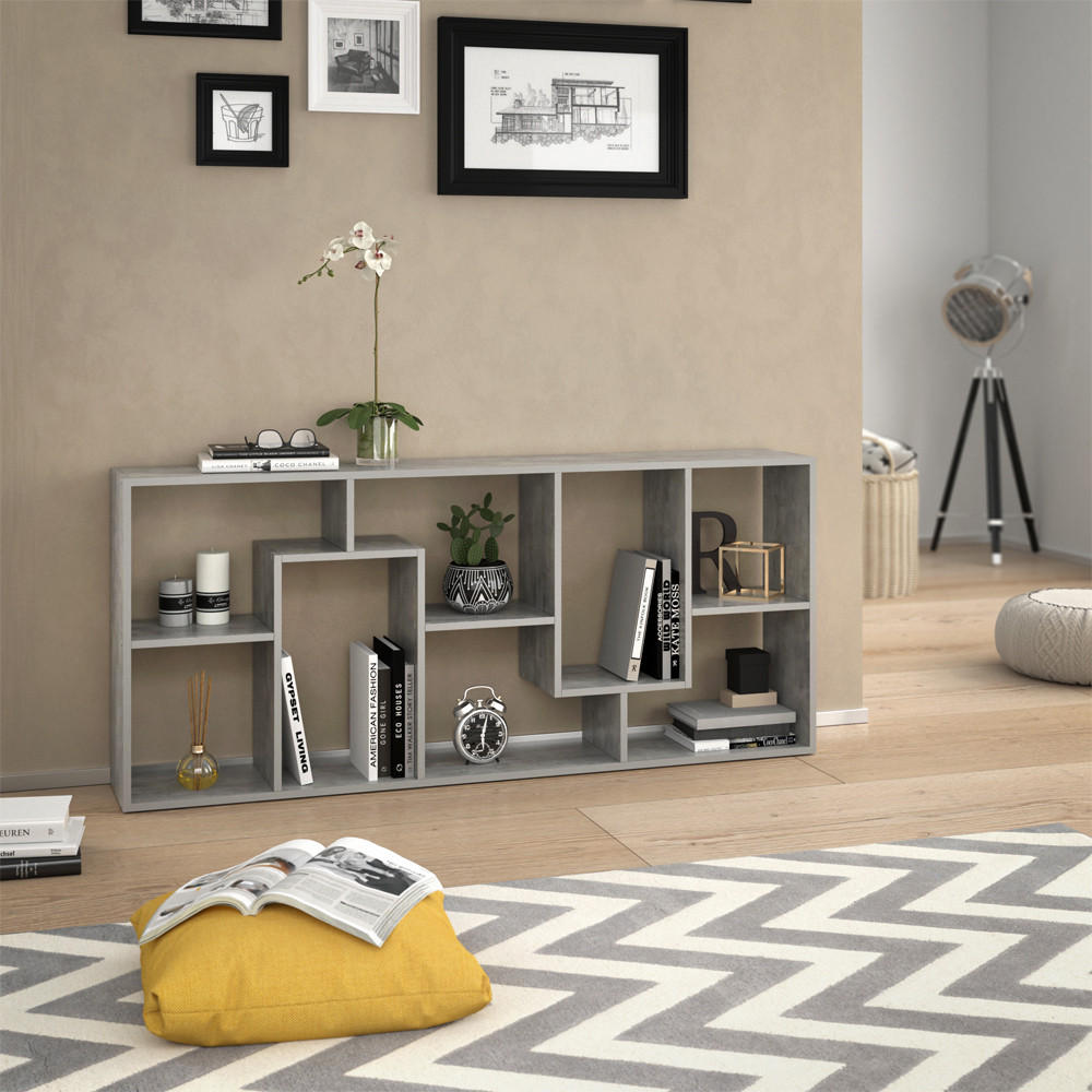 RAUMTEILER Noa Grau 160.6 x 67.2 cm - Grau, Holzwerkstoff (160.6/67.2/25cm) - Vicco