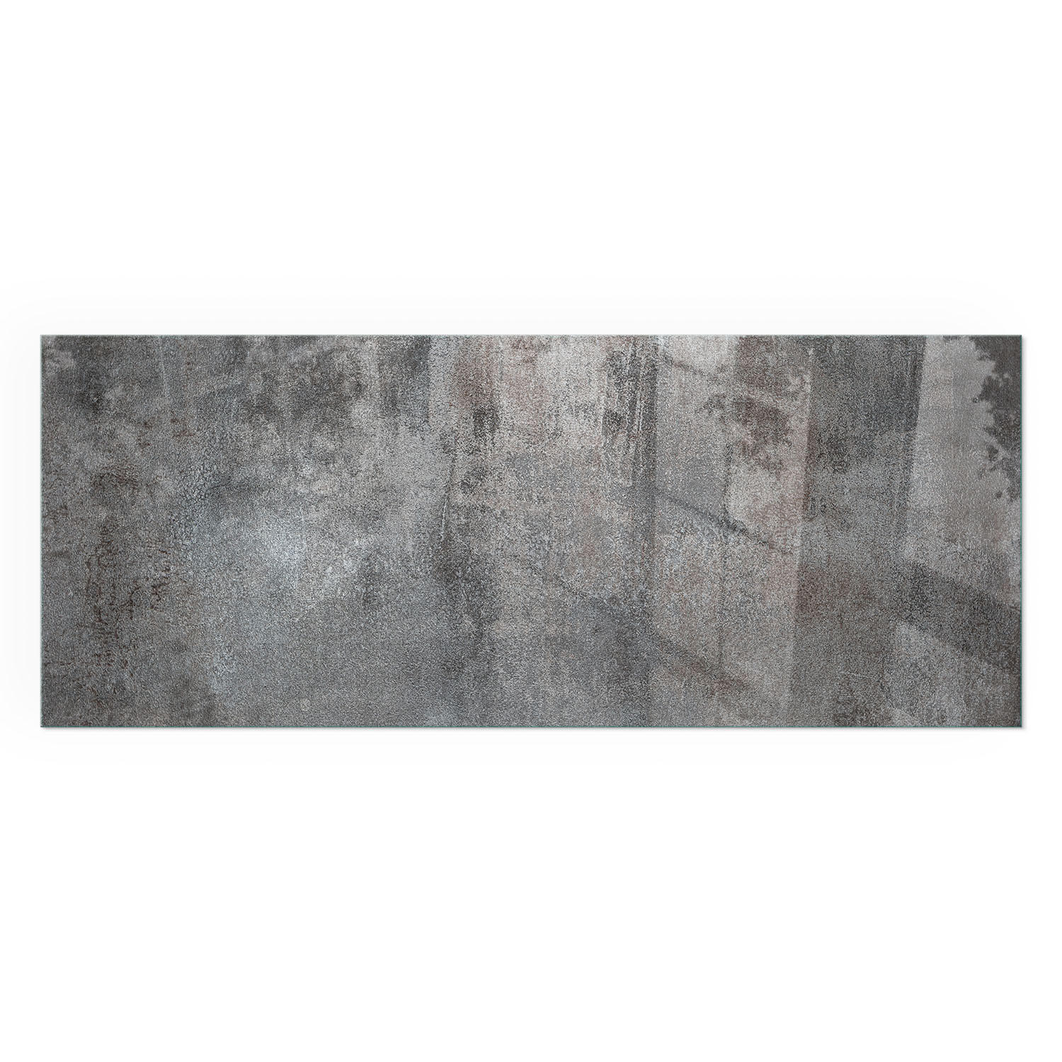 GLASPLATTE für Kamin 125x50 cm - Grau, Glas (125/50/0.4cm) - TULUP