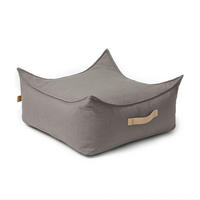 SITZPOUF Outzy für Kinder, Quadratisch, Taupe - Taupe, Textil (60/60/60cm) - MeowBaby