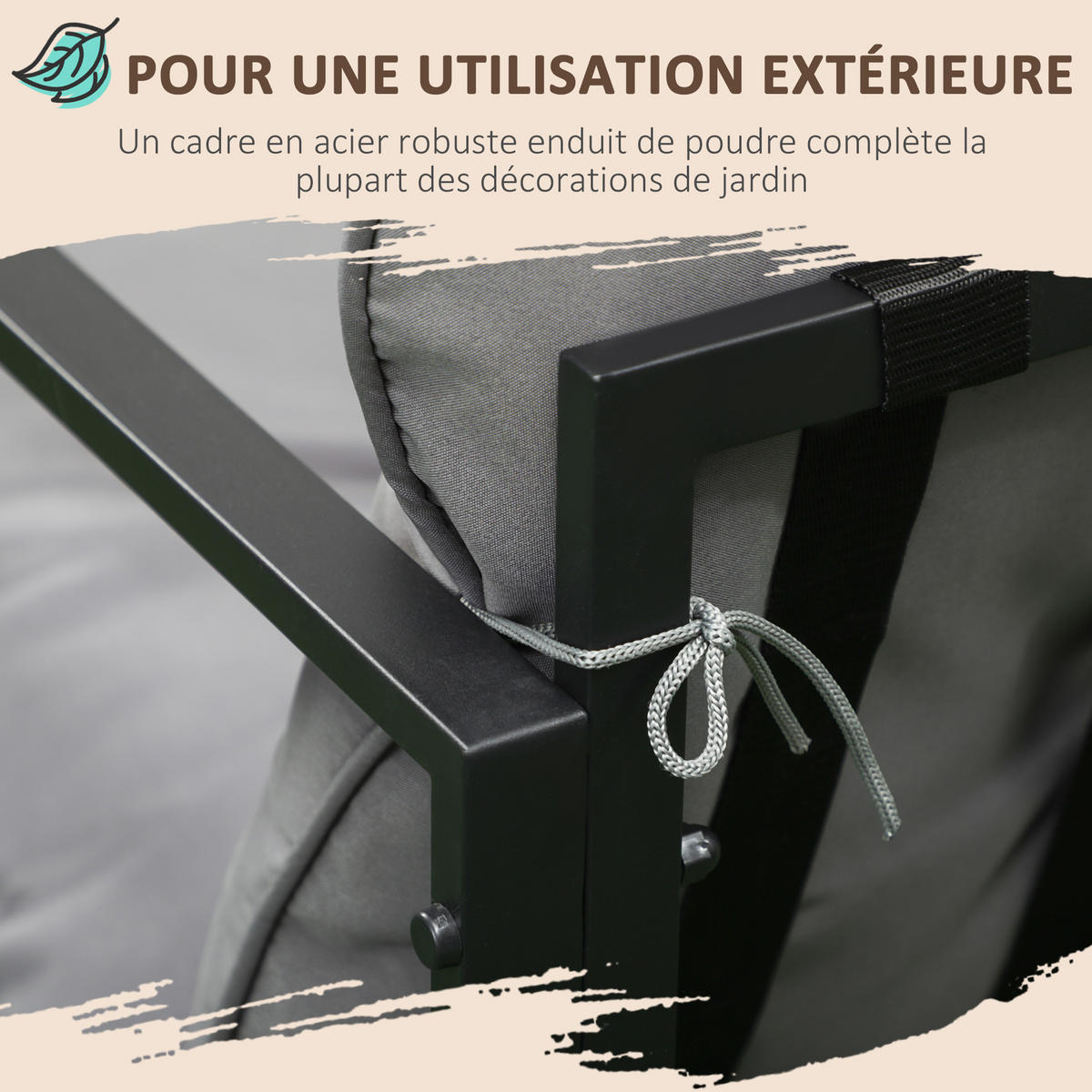 GARTENLOUNGE-SET 4-teilig DE-13386 Grau - Grau, Metall - ComfortXL