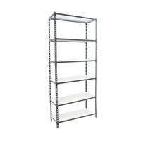 SCHWERLASTREGAL Giant Metal Shark HxBxT 250 x 100 x 40 cm Fachlast 180 kg Anthrazit-Weiß - Anthrazit, Metall (100/250/40cm) - PROREGAL