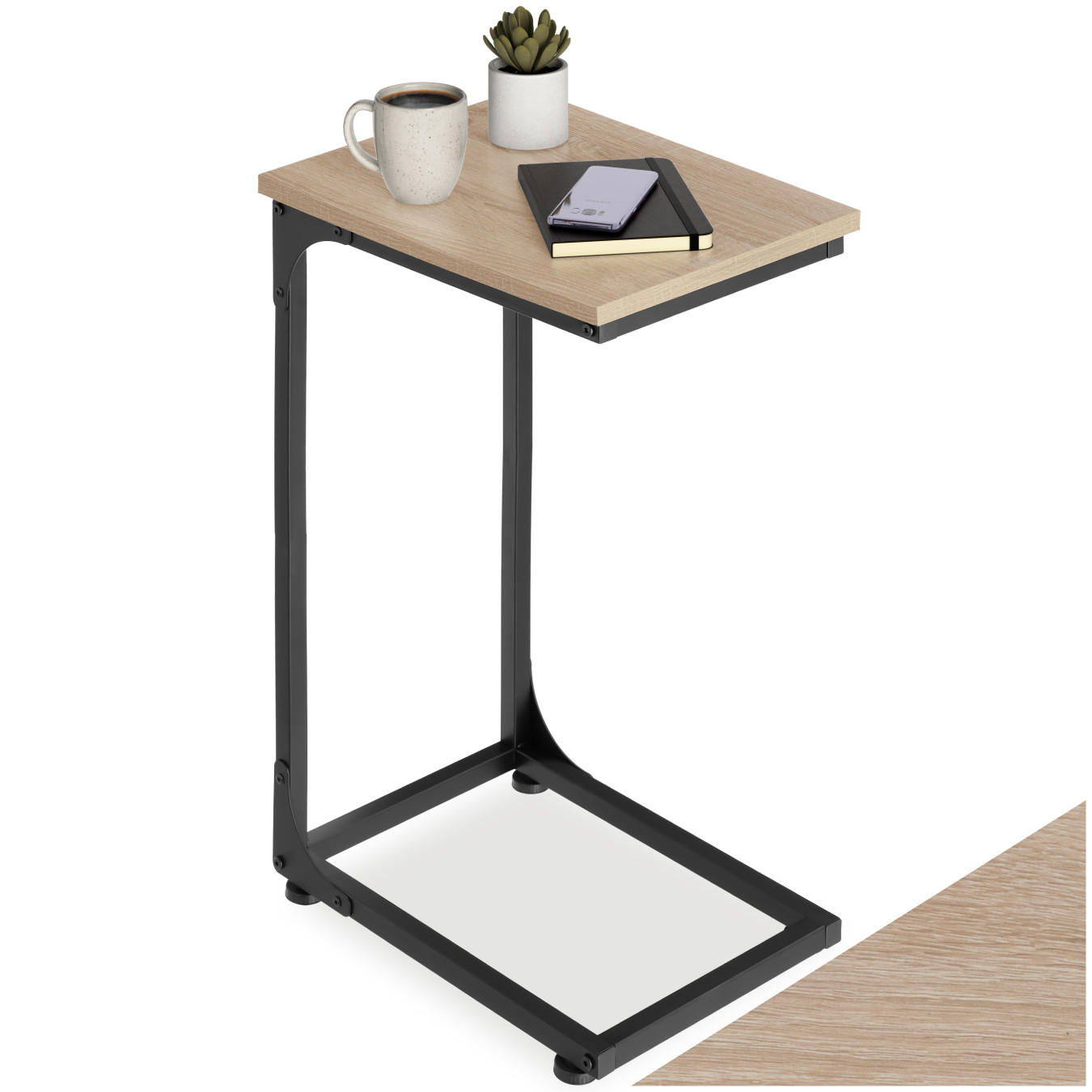 BEISTELLTISCH Erie,40 x 30 x 63 cm,Industrial Holz hell, Eiche Sonoma - Naturfarben, Holzwerkstoff (40/30/63cm) - tectake