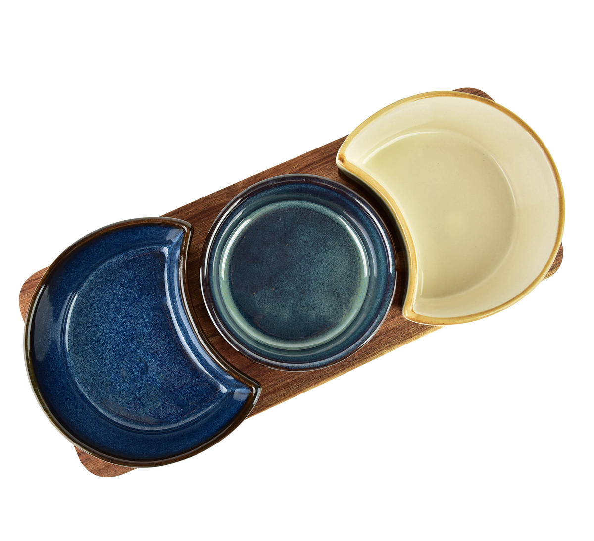 SERVIERSCHALEN Modern Kitchen Blau 26.5/11/5 cm Porzellan - Blau, Keramik (11/5/26.5cm) - Mondex