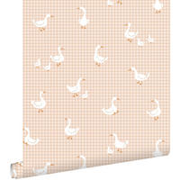 TAPETE Gänsen 50 x 900 cm - Beige, Papier (50/0.1cm) - ESTAhome
