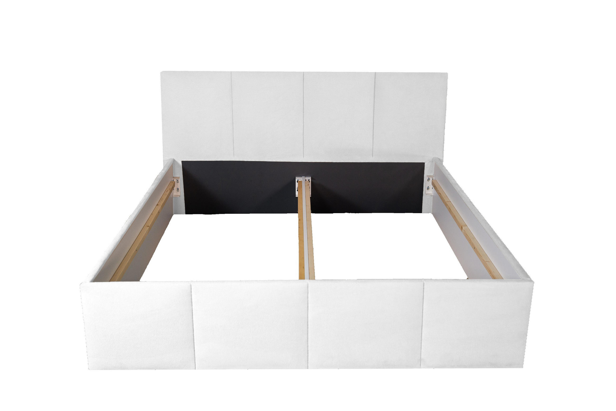 POLSTERBETT Dalas Weiß 200 x 200 x 40 cm Stauraum Ohne Matratze und Lattenrost - Weiß, Holz (200/200cm) - Halmon Schlafkomfort Betten 