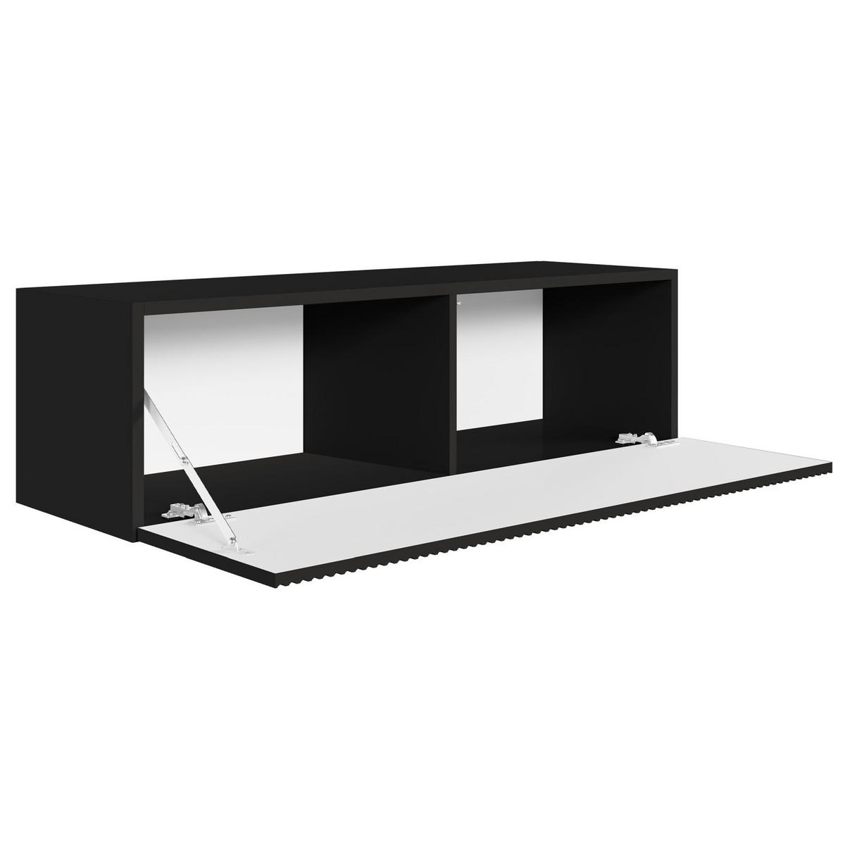 TV-LOWBOARD Veldio hängend Schwarz 100 cm - Schwarz, Holzwerkstoff (100.8/28.5/31.6cm) - Selsey