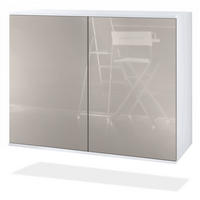 KOMMODE Skadu Sandgrau Hochglanz - Sandfarben, Holzwerkstoff (92.5/73.5/35cm) - Vladon