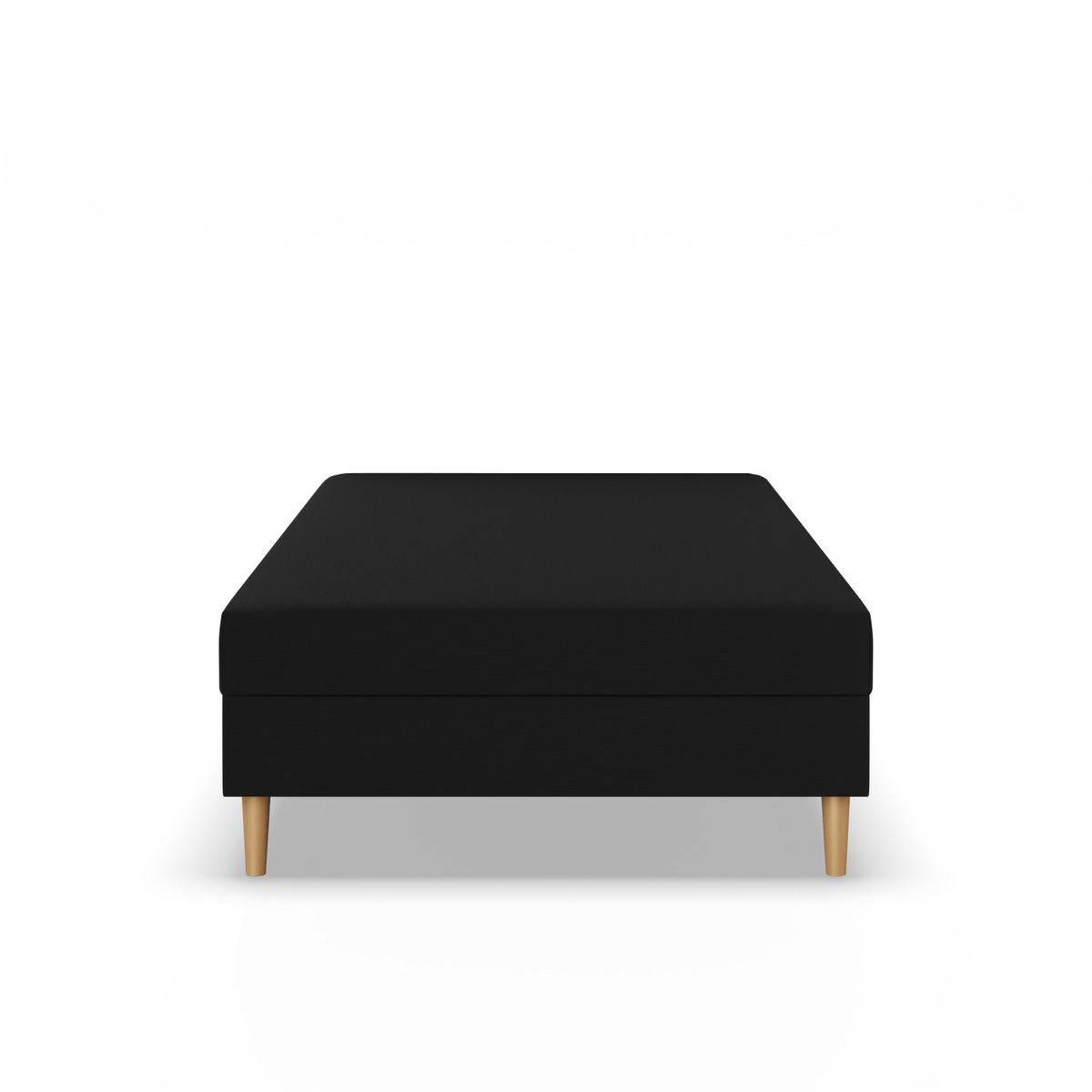 BOXBETT 80x200 CASPE, Schwarz - Schwarz, Textil (80/200cm) - Mebligo
