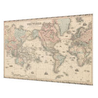 FOTOTAPETE 152x104 cm - Historische Karte - Beige, Textil (152/104cm) - Wallfluent