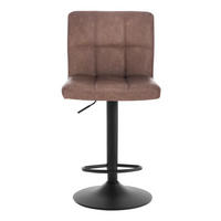 BARHOCKER drehbar höhenverstellbar 60-82 cm Kunstleder Dunkelbraun - Dunkelbraun, Metall (44/114/38cm) - Meubliv