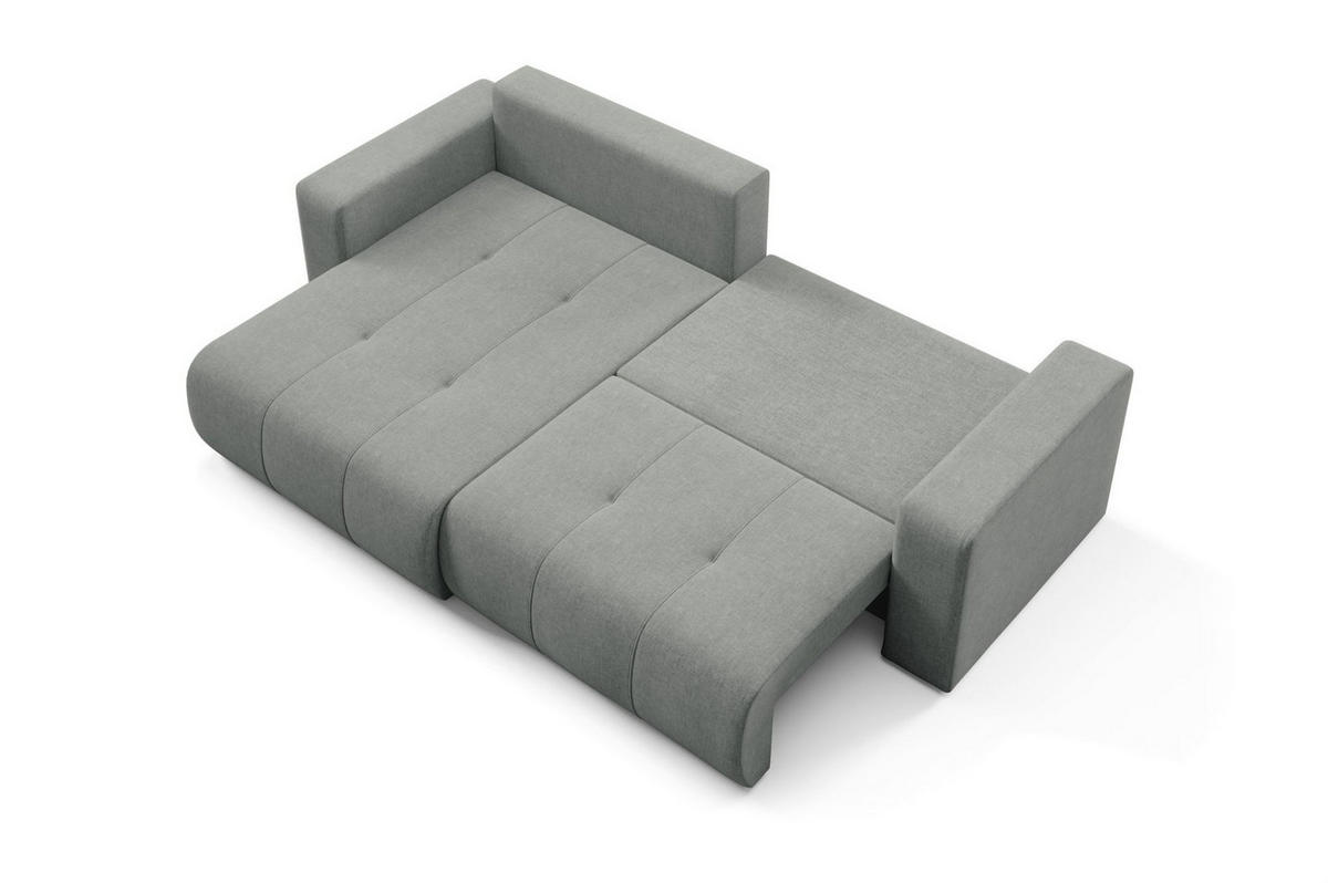 ECKSOFA Augusto - Grau, Holzwerkstoff/Textil (244/149cm) - Fun Möbel