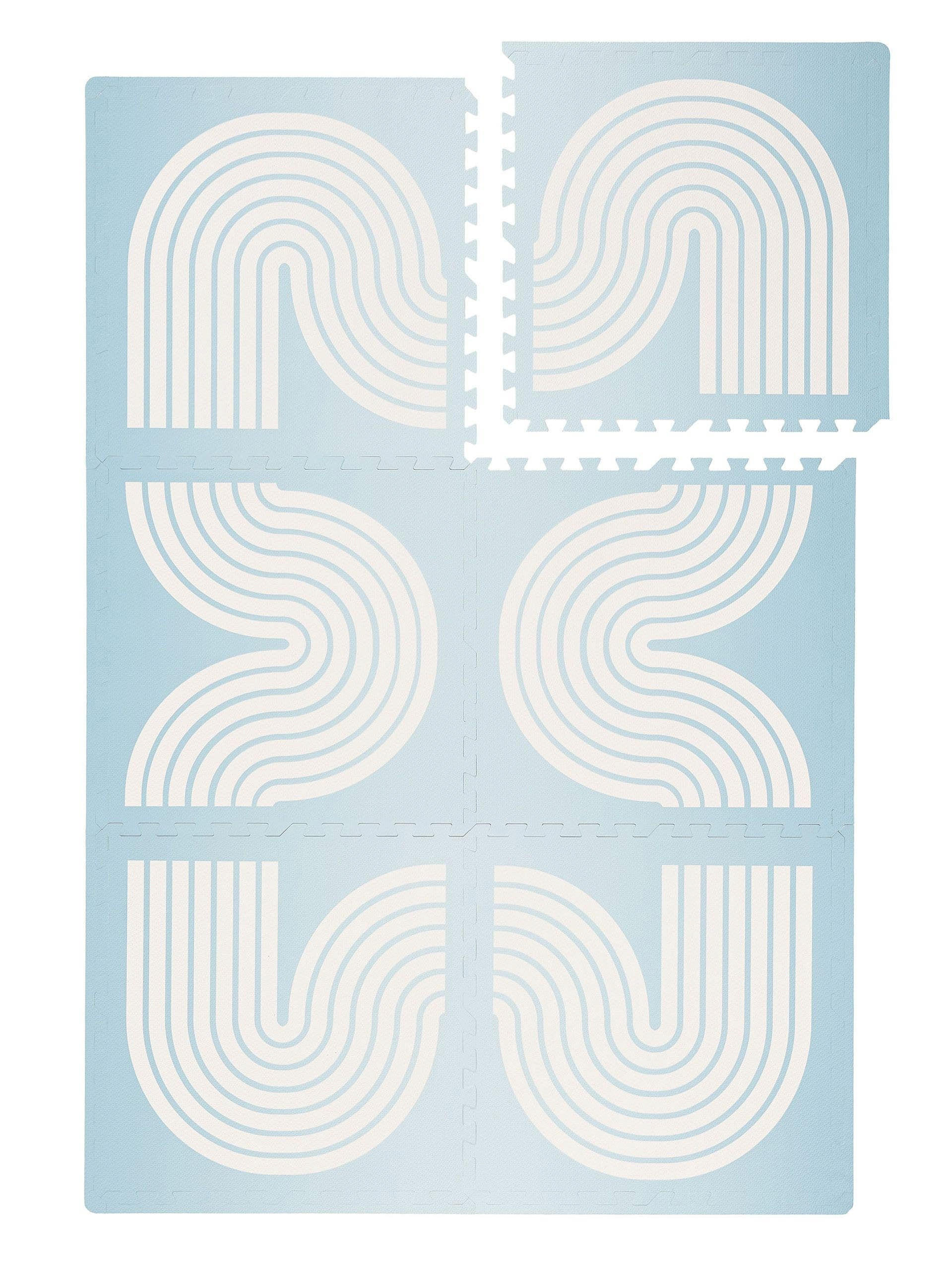SPIELMATTE Archie Blau 120x180 cm - Blau, Textil (120/180cm) - Lytte