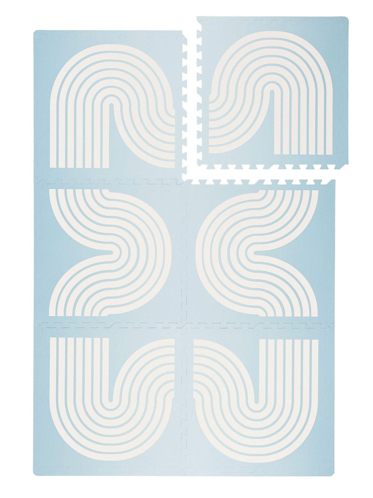 SPIELMATTE Archie Blau 120x180 cm - Blau, Textil (120/180cm) - Lytte