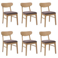 ESSZIMMERSTUHL Beige, Taupe 6er-Set - Taupe/Beige, Holz (45/79/49cm) - MCW