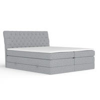 BOXSPRINGBETT Seraphine Grau 160/200 cm - Schwarz/Grau, Holz/Holzwerkstoff (160/200cm) - Maison de Reve