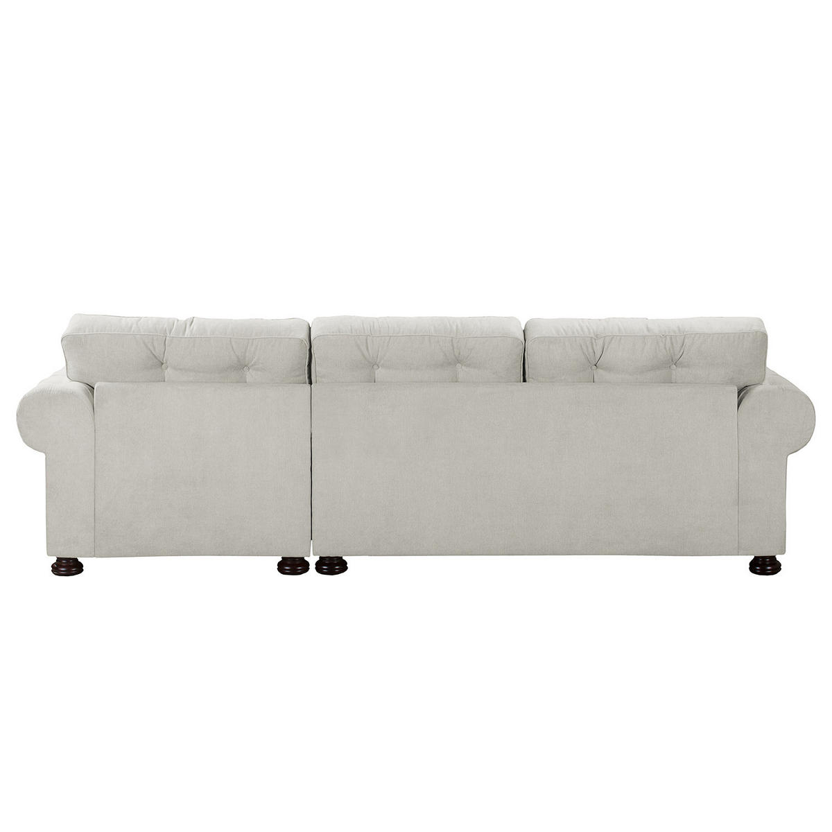 ECKSOFA mit Longchair - Microfaser - Beige, Textil (302/166cm) - home24