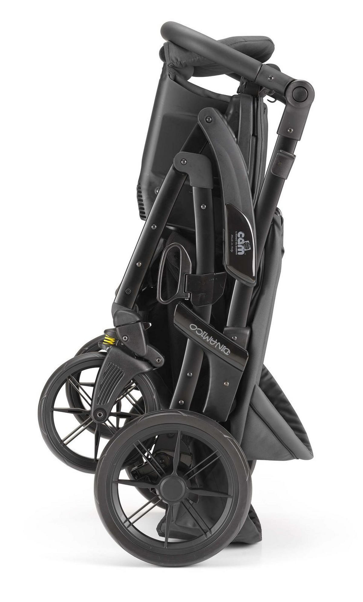 SPORT-KINDERWAGEN Dinamico Rover Kombi 3 in 1 | Anthrazit | Sportwagen | inkl. Babyschale & Auto-Kindersitz - Anthrazit, Textil (70/110cm) - Cam il Mondo del Bambino S.p.A.