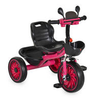 DREIRAD Twidle Körbe pink Musikfunktion, Lichter, EVA-Reifen, verstellbarer Sitz - Rosa, Metall (68/48/68cm)