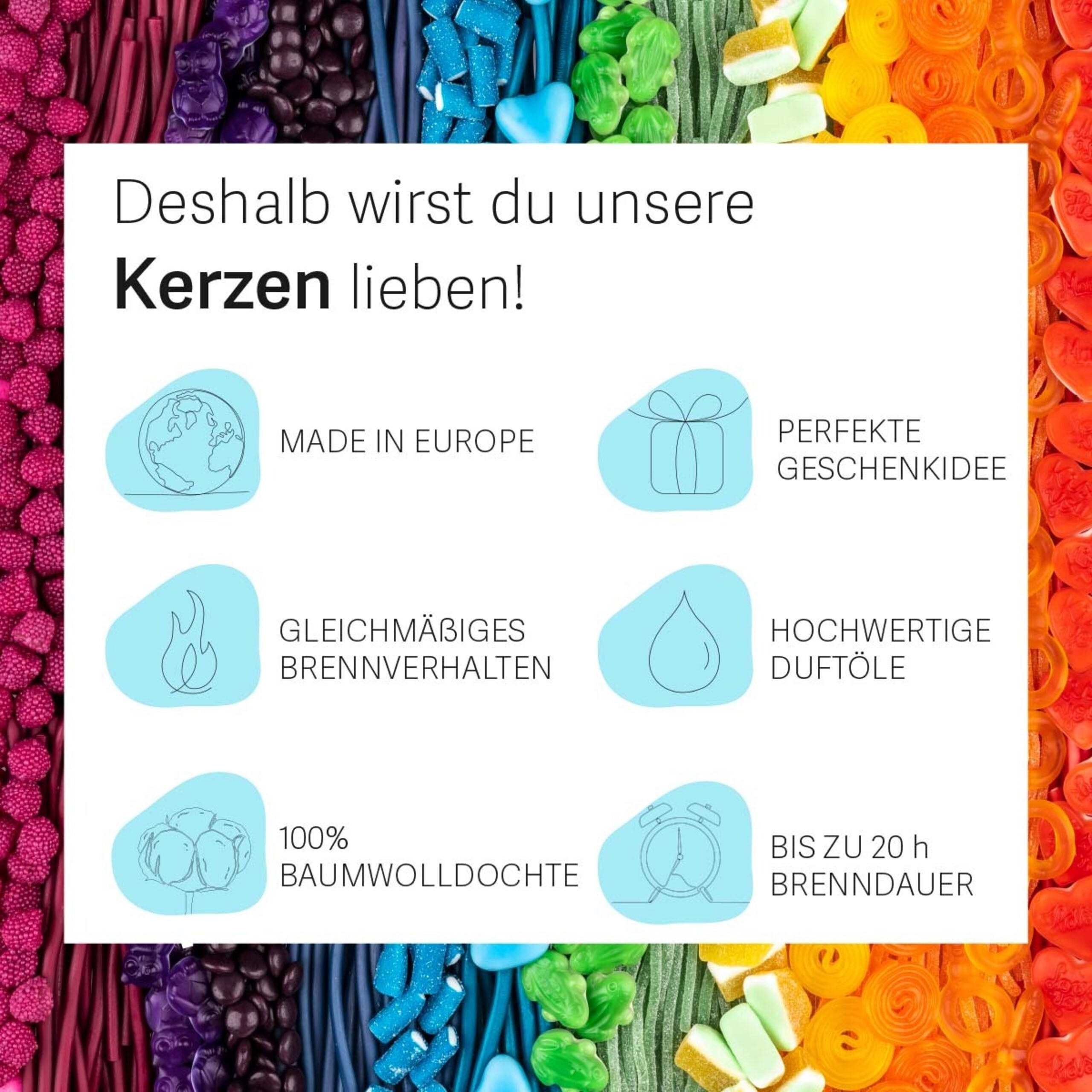 DUFTKERZE Haribo - Multicolor, Naturmaterialien/Glas (8/6.5cm)