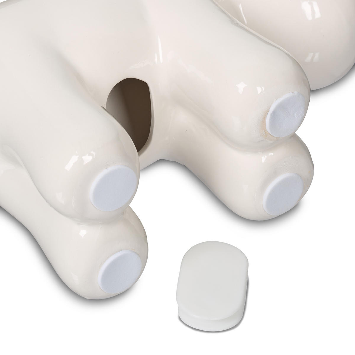 SPARDOSE - Weiß, Stein (21/12/9cm) - Relaxdays