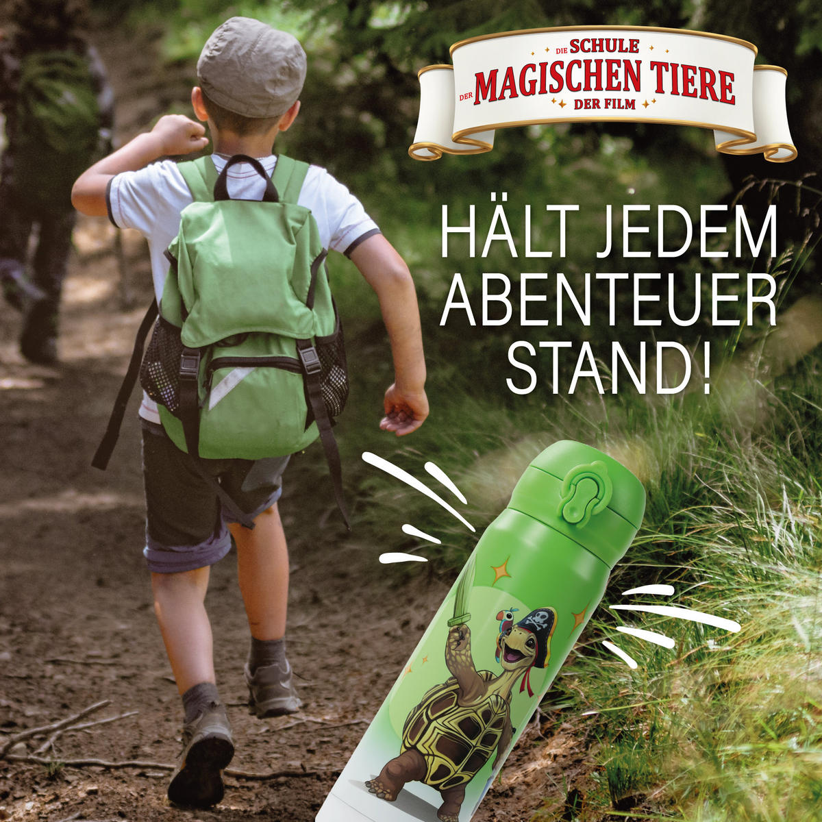 TRINKFLASCHE Kinder 380 ml - Grün, Kunststoff (0.38L) - Stoneline