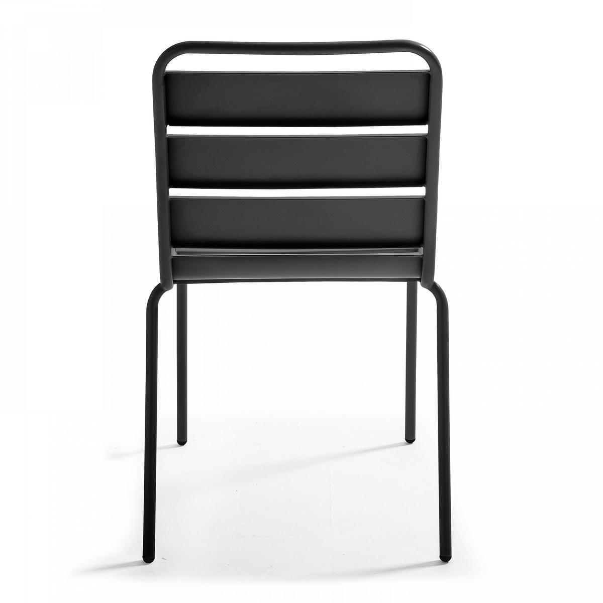GARTENSET 3-tlg, Grau - Grau, Metall - Oviala