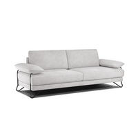 SOFA LORI 3-Sitzer, creme - Creme/Schwarz, Holzwerkstoff/Textil (245/87/96cm) - Courtois Laville