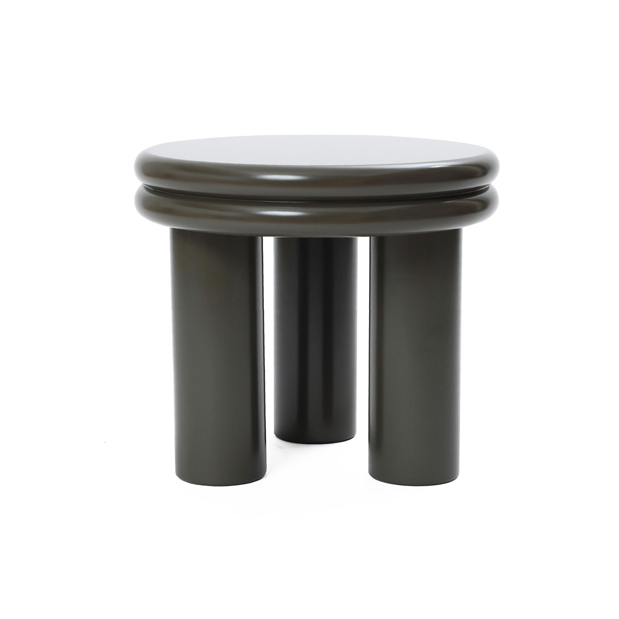 BEISTELLTISCH Rund | Ø40 x H35 cm - Dunkelgrün, Holz/Holzwerkstoff (40/40/35cm) - Hometopia