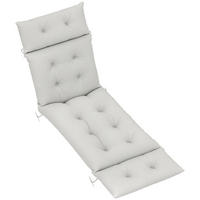LIEGENAUFLAGE Hellgrau 190/56/10 cm - Hellgrau, Textil (190/10/56cm) - PANGIVO