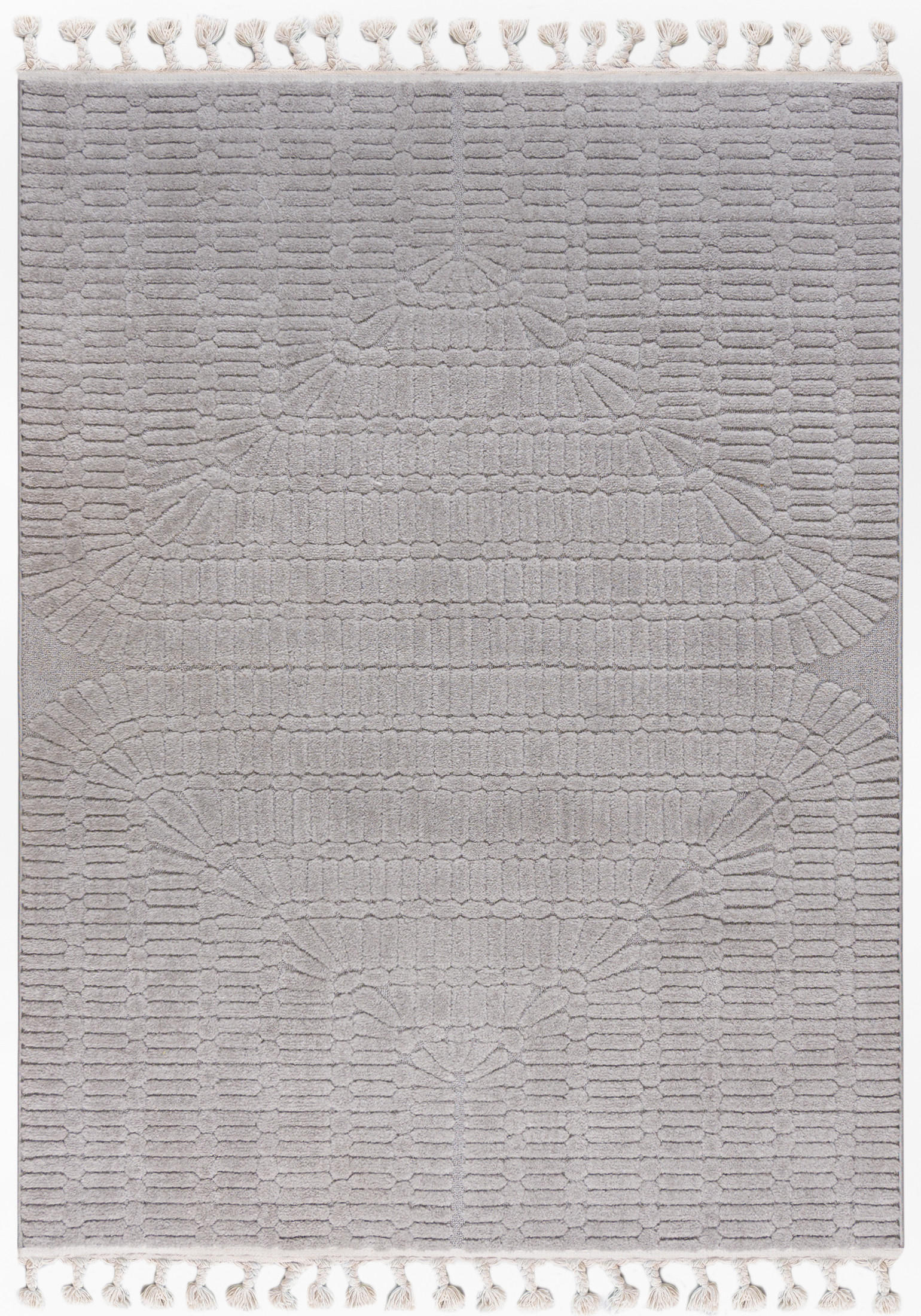 TEPPICH Graphit Geometrische, Moderne, Bögen 80 x 150 cm - Graphitfarben, Textil (80/150cm) - Mazovia