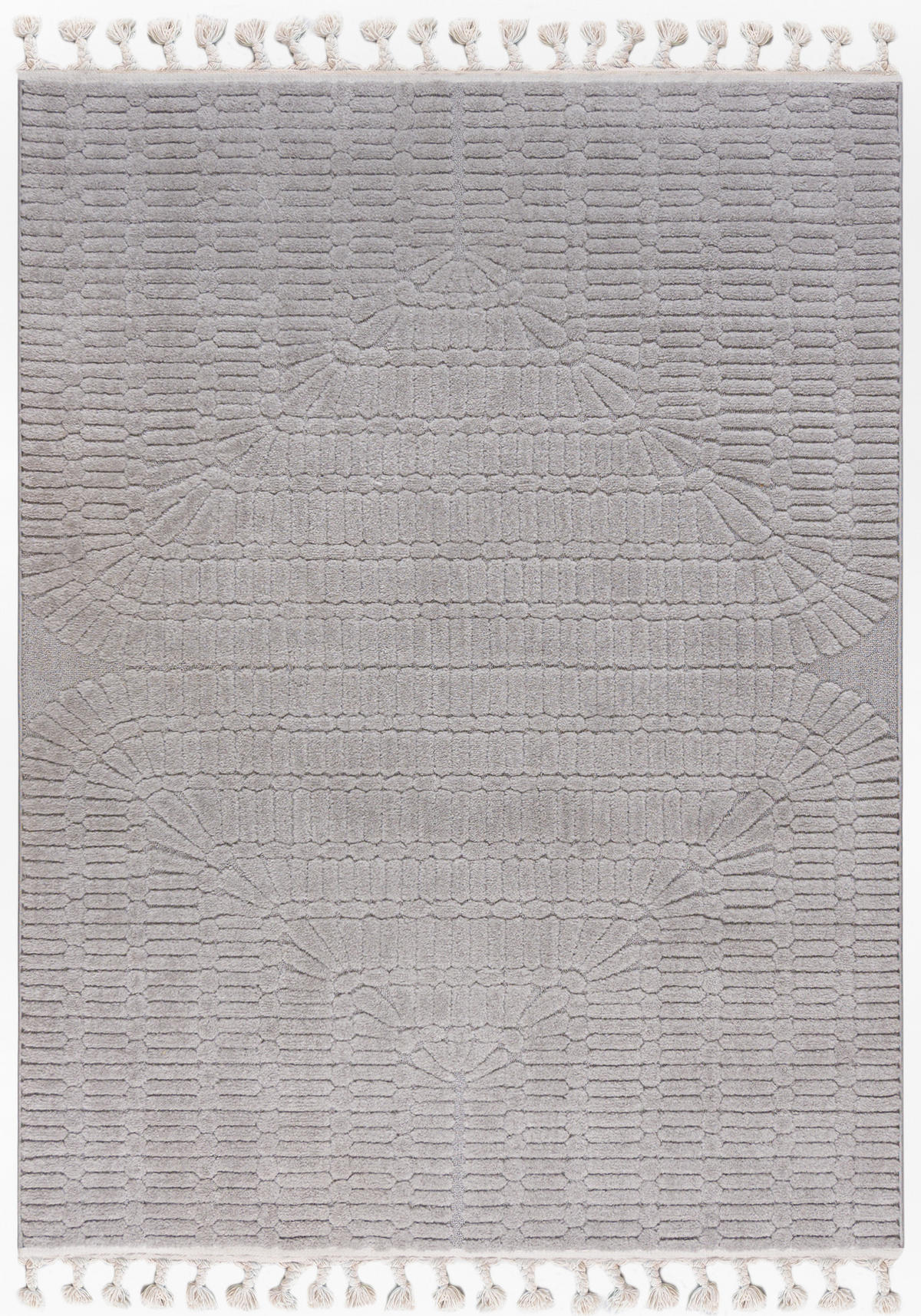 TEPPICH Graphit Geometrische, Moderne, Bögen 80 x 150 cm - Graphitfarben, Textil (80/150cm) - Mazovia