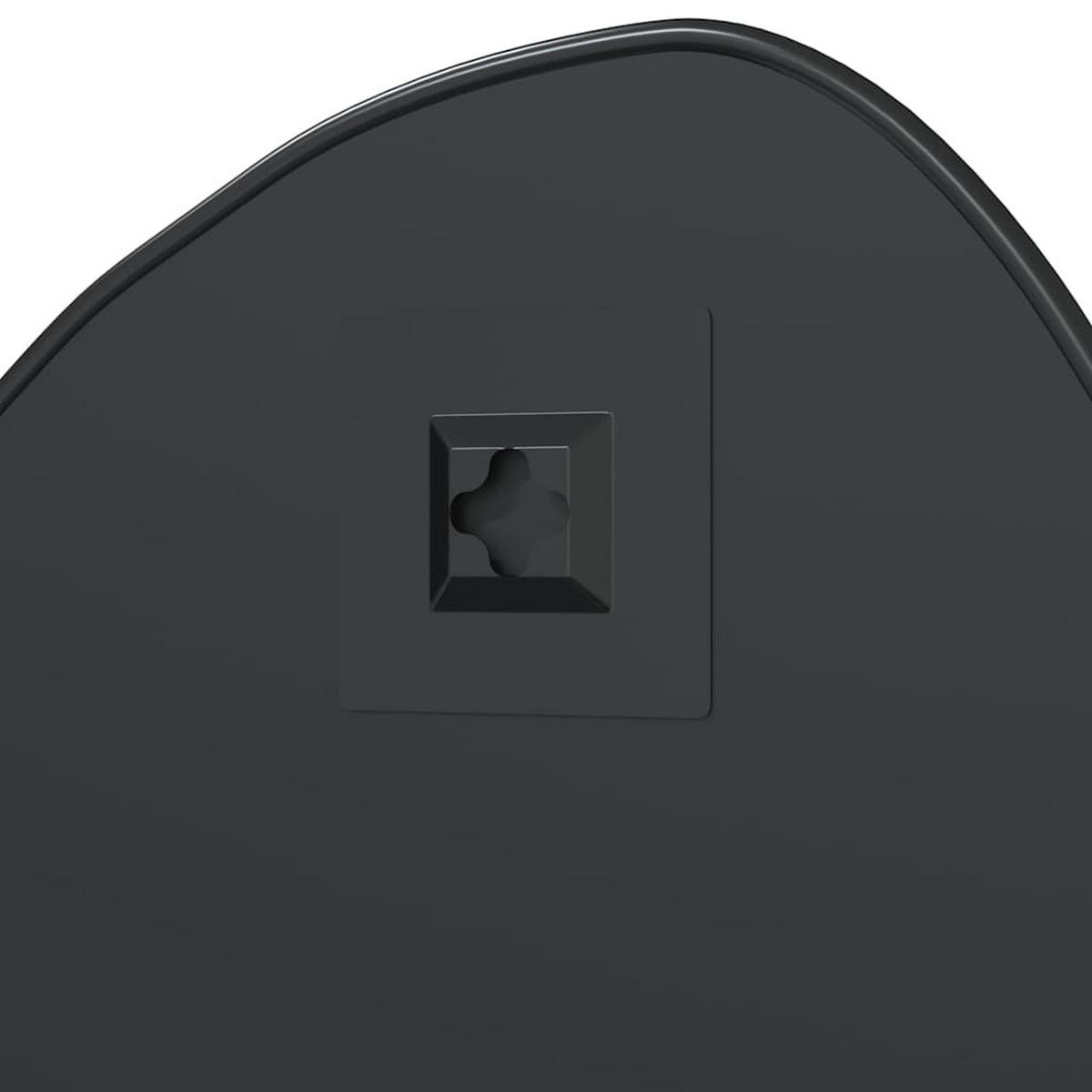 WANDSPIEGEL Schwarz 60/50 Cm - Schwarz, Glas (50/60/60cm) - vidaXL