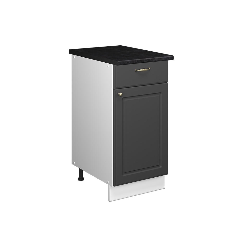 Vicco SPODNÍ SKŘÍŇKA PRO DŘEZ/VARNOU DESKU Fame-Line Anthrazit-Gold Landhaus 40 cm , PD Antracit