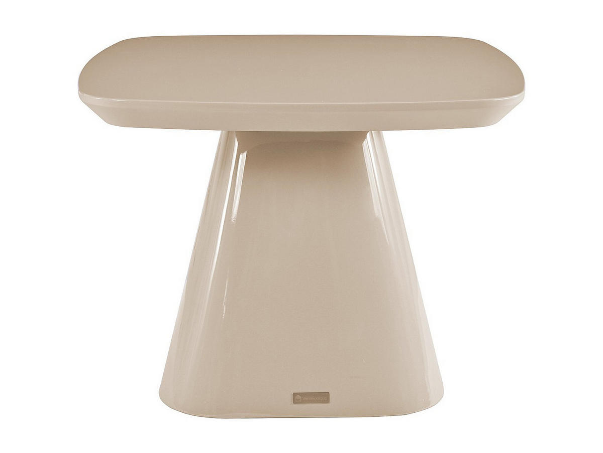 BEISTELLTISCH aus MDF - Lackiertes Taupe - NATAZA - Braun, Holz (60/60/45cm) - Vente-Unique