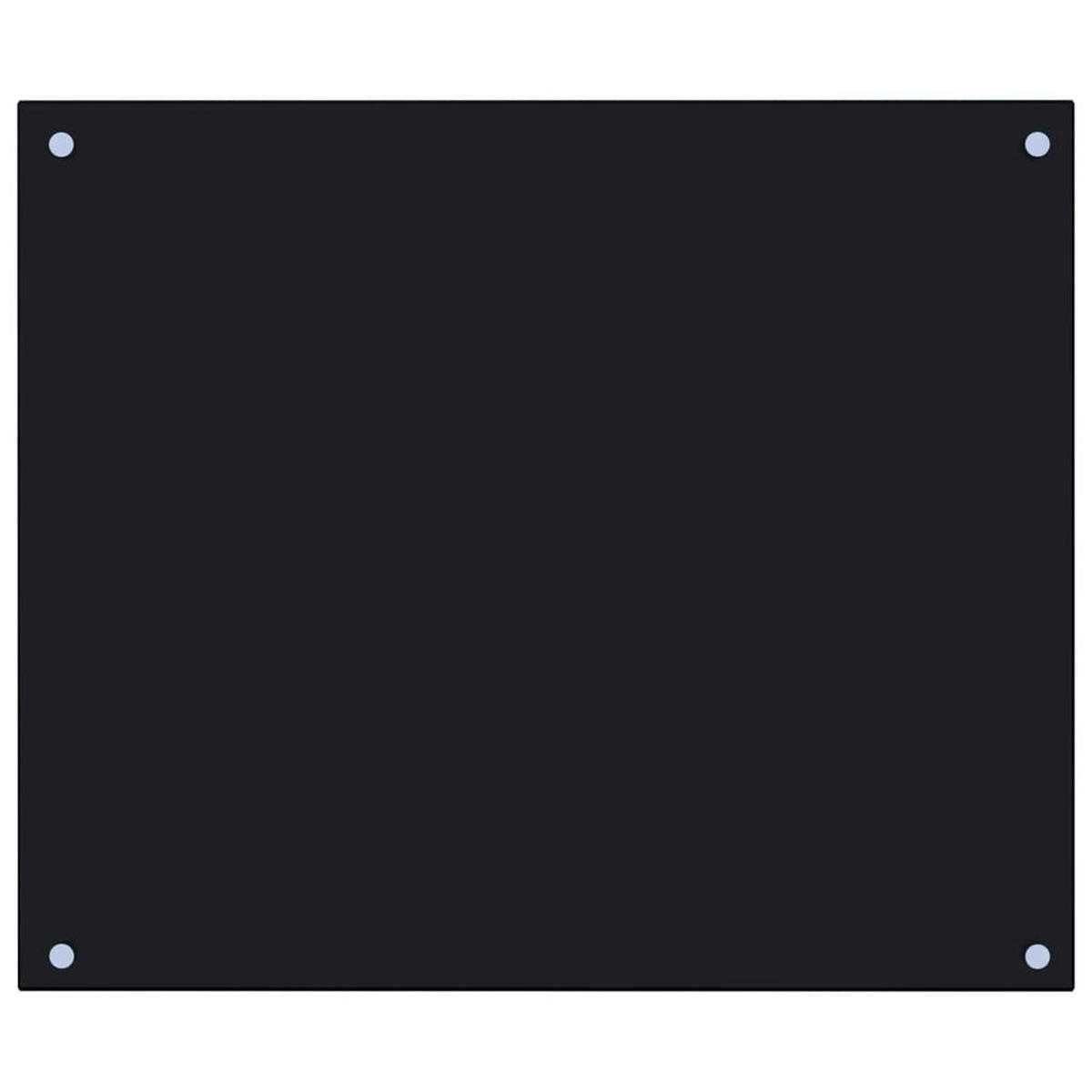 KÜCHENRÜCKWAND Glas - 70x60cm Schwarz | Küche Spritzschutz Wandschutz Glasplatte - Schwarz, Glas (70/60/0.6cm) - DELUKE