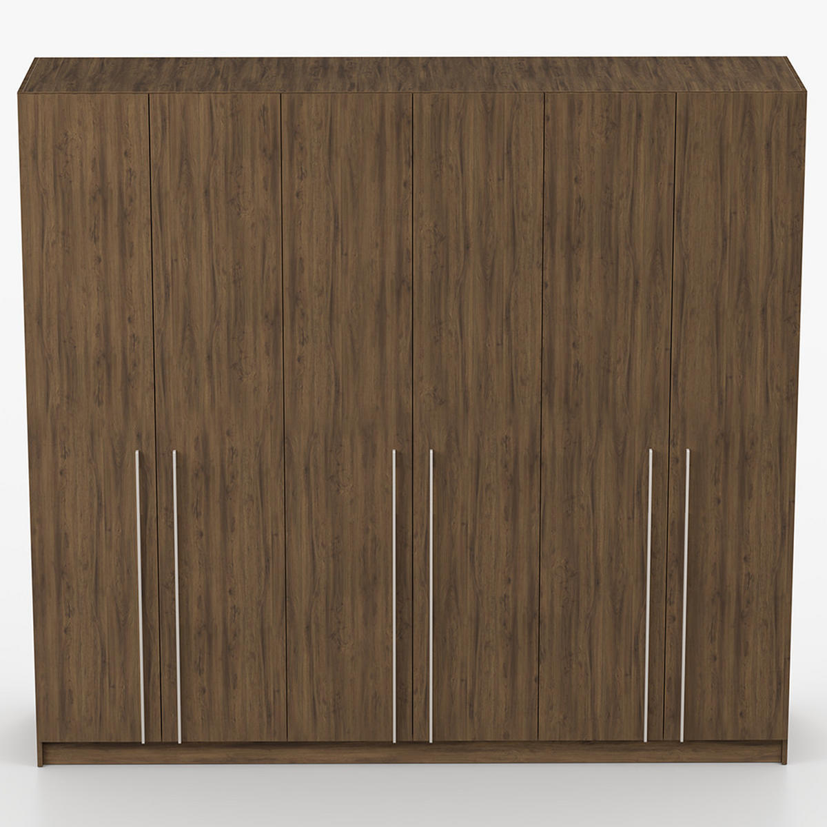 DREHTÜRENSCHRANK ROSA III 6D 230/210/55 cm 6-türig Nussbaum - Kaschmir/Nussbaumfarben, Holz/Holzwerkstoff (230/210/55cm) - imoebel24