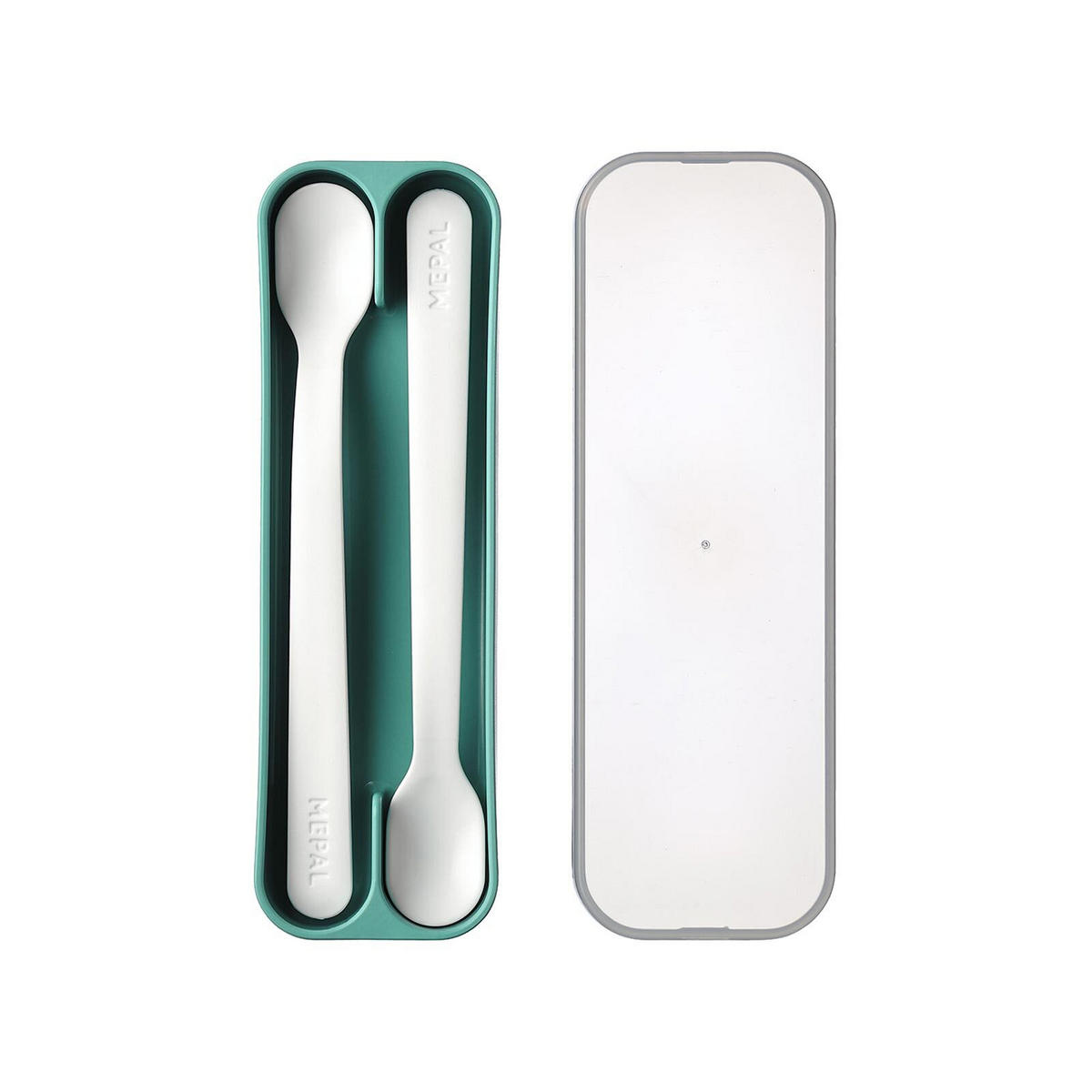 FÜTTERLÖFFEL Mio Deep Turquoise 2er Set - Türkis, Kunststoff - Mepal