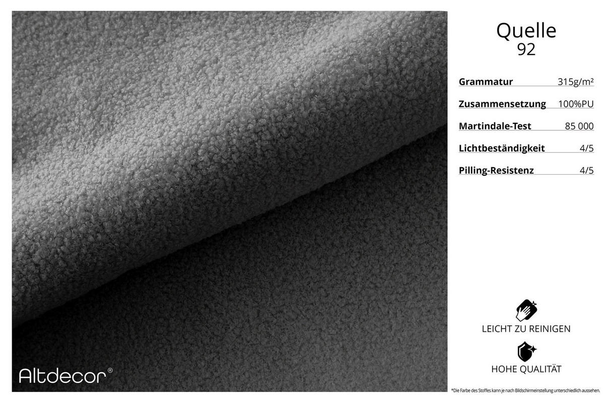 WOHNLANDSCHAFT IREA-U1-v4 - 301x165x77 cm Grau - Olivgrün, Holzwerkstoff/Textil (301/77/165cm) - ALTDECOR