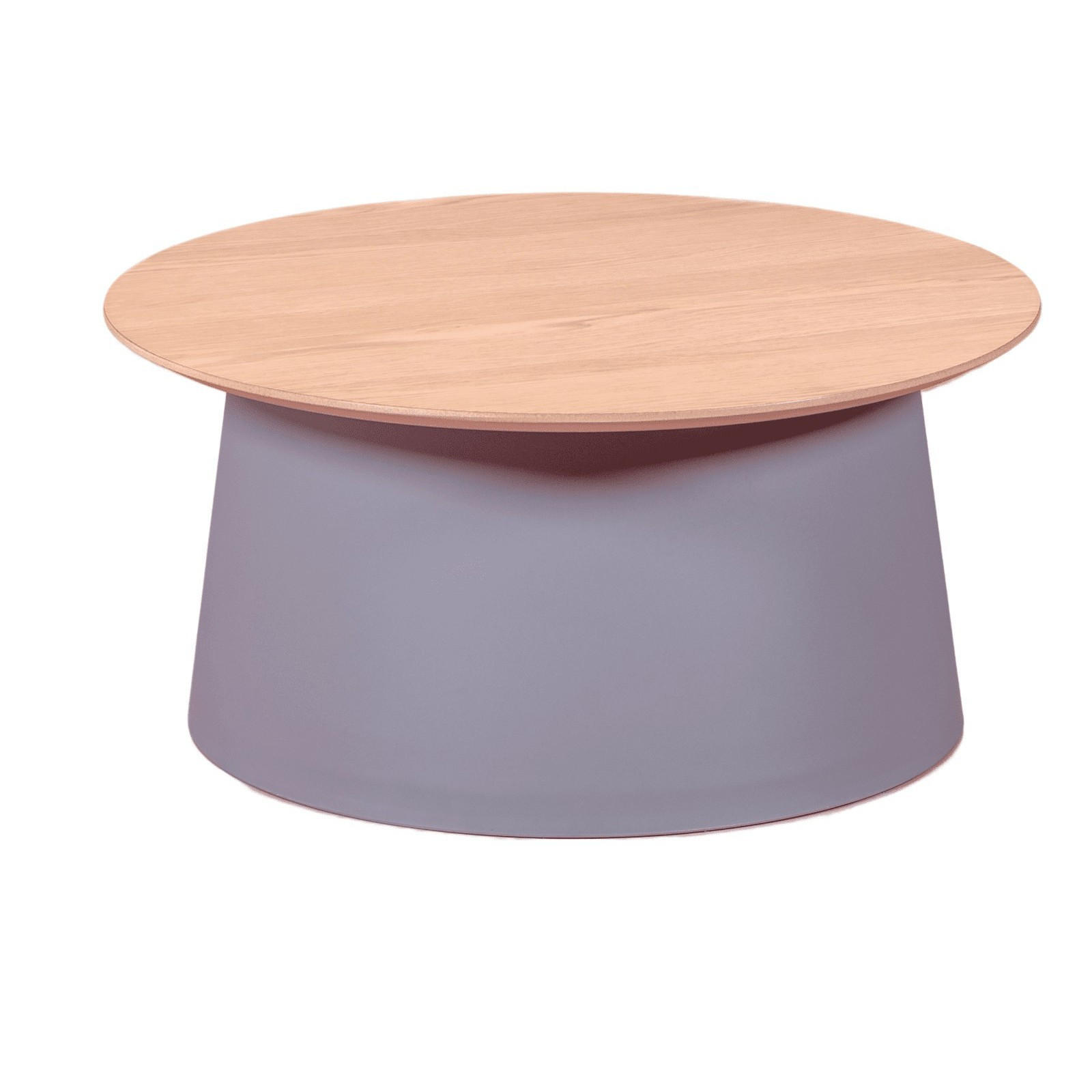 COUCHTISCH Rund Grau 69/69/34 cm - Grau, Holz (69/69/34cm) - Nest Dream