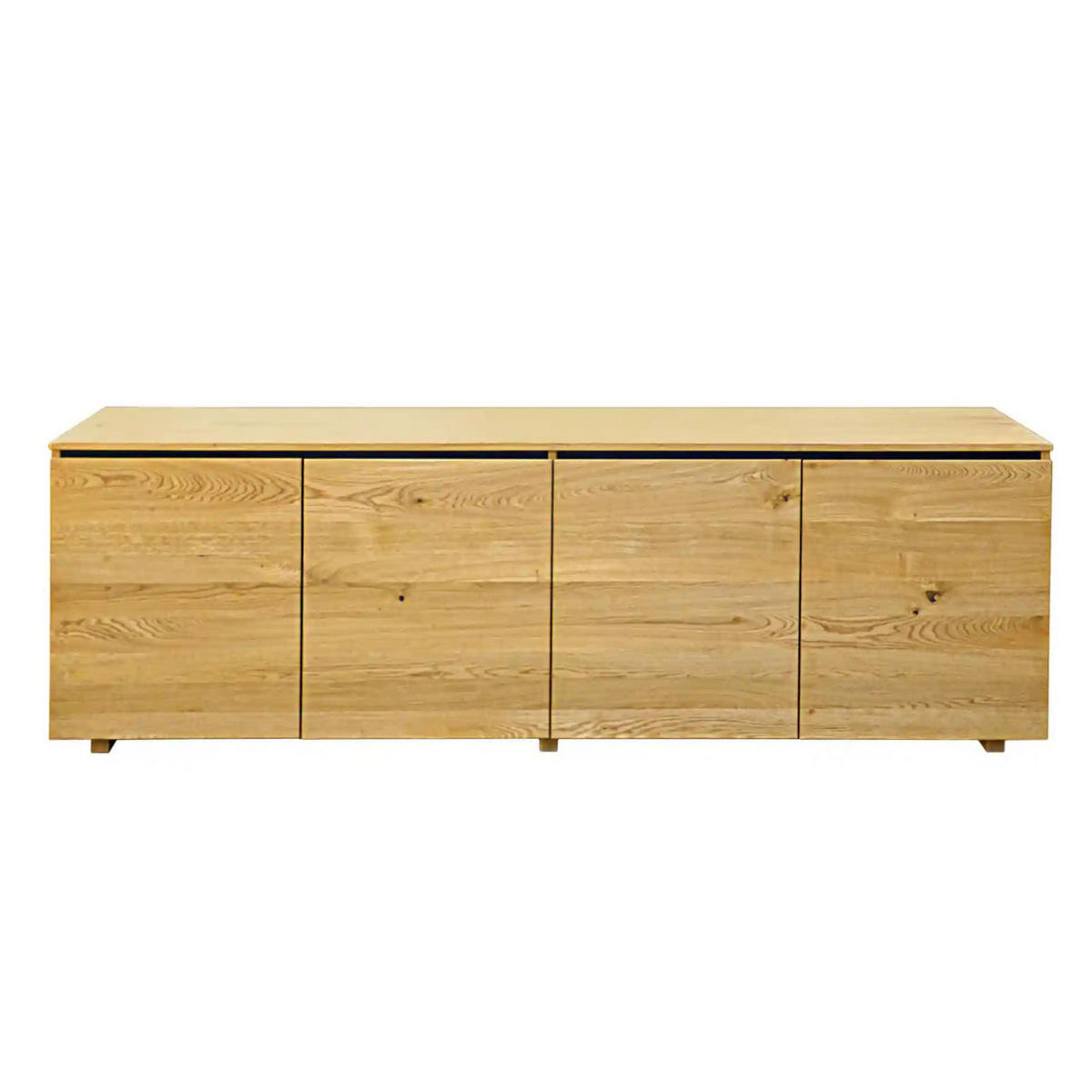 HOLZKOMMODE mit Regalböden CORA - Eichefarben, Holz (200/75/45cm) - Rawood Furniture