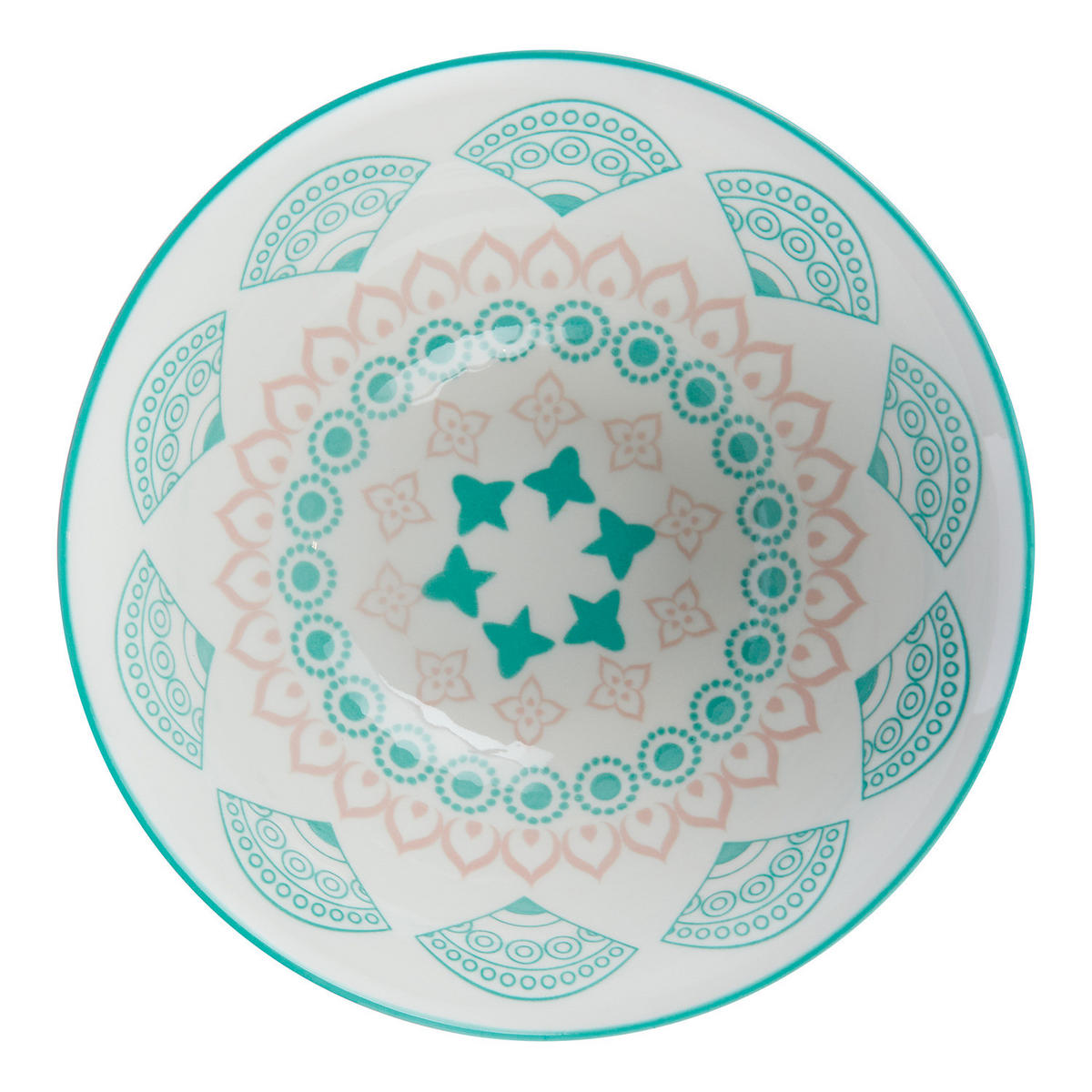 SCHALE (6er Set) Ornaments - Pink/Grün, Keramik (14/14/7cm) - Butlers